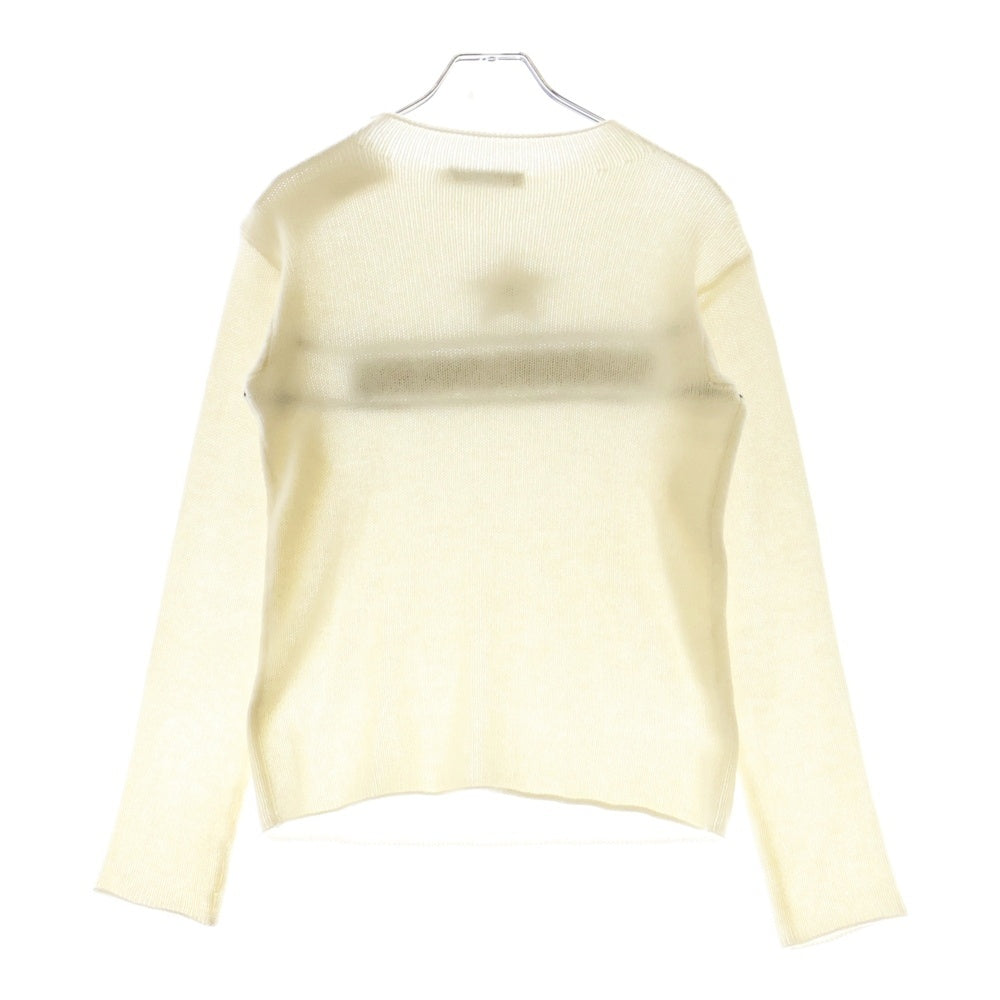 Christian Dior(クリスチャンディオール) 24AW スター シグネチャーロゴ ボトルネック カシミヤ ニットセーター ホワイト 244S94AM054 レディース