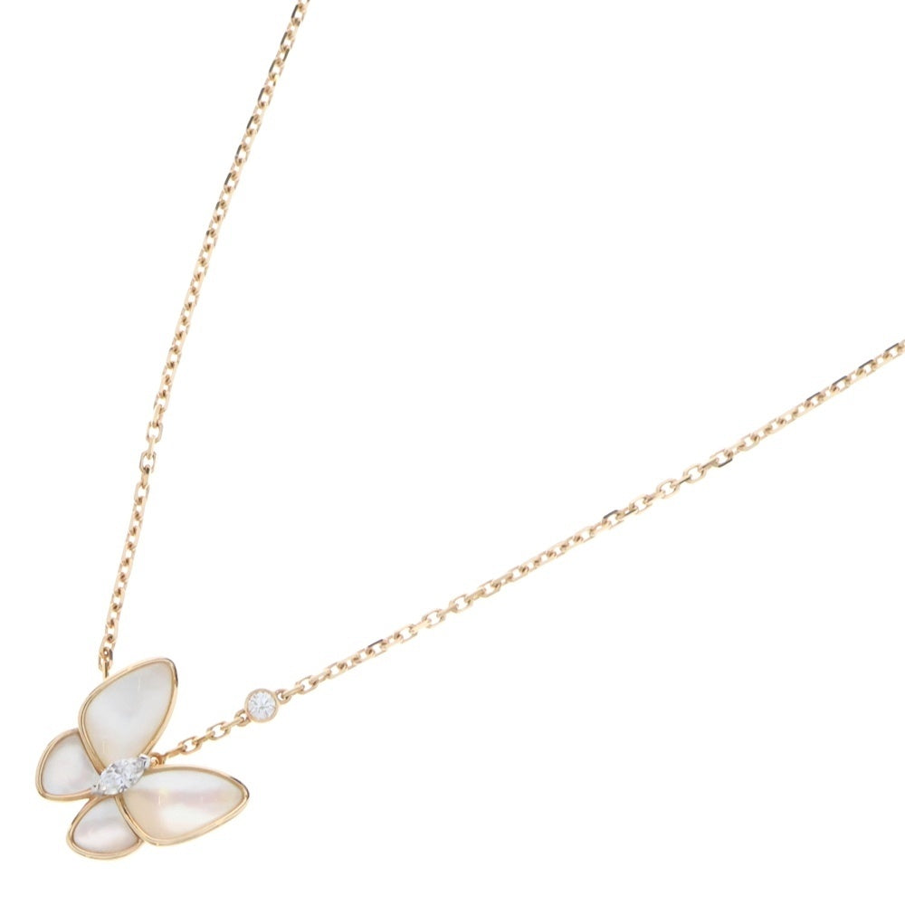 Van Cleef & Arpels(ヴァンクリーフアンドアーペル) ドゥ パピヨン ネックレス マザーオブパール ダイヤモンド Au750 K18 ジュエリー