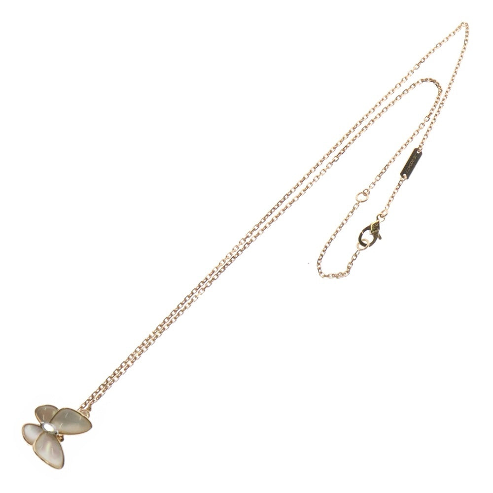 Van Cleef & Arpels(ヴァンクリーフアンドアーペル) ドゥ パピヨン ネックレス マザーオブパール ダイヤモンド Au750 K18 ジュエリー