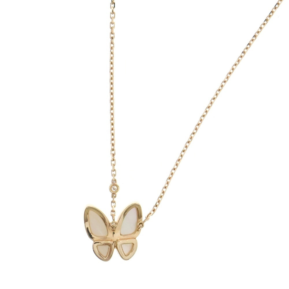 Van Cleef & Arpels(ヴァンクリーフアンドアーペル) ドゥ パピヨン ネックレス マザーオブパール ダイヤモンド Au750 K18 ジュエリー