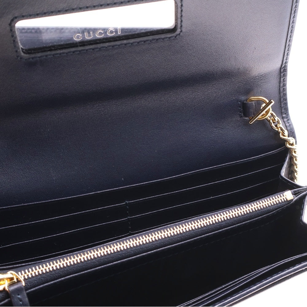 GUCCI(グッチ) ホースビット1955 チェーンウォレット キャンバス×レザー ベージュ チェーンショルダー 621888
