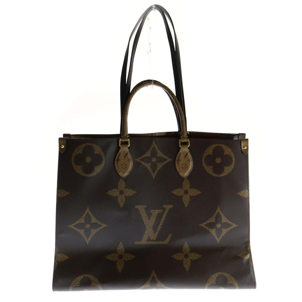 LOUIS VUITTON(ルイヴィトン) モノグラム ジャイアント オンザゴーGM トートバッグ ハンドバッグ ブラウン ゴールド金具 PVC M45320