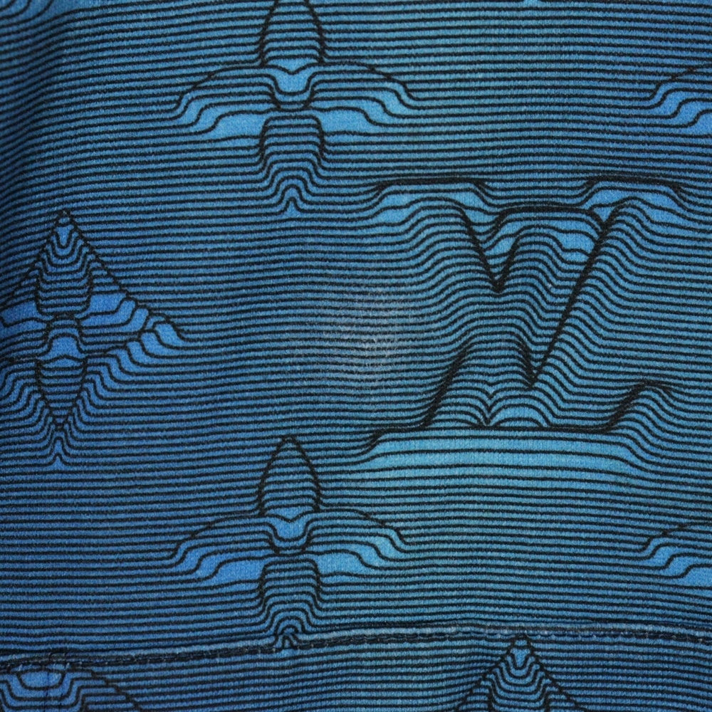 LOUIS VUITTON(ルイヴィトン) 22AW 3Dモノグラム 総柄プリント プルオーバースウェットパーカー フーディー ブルー RM222Q IHN HNY41W