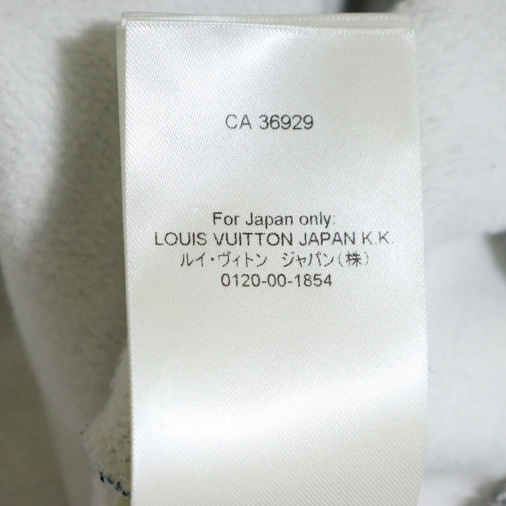 LOUIS VUITTON(ルイヴィトン) 22AW 3Dモノグラム 総柄プリント プルオーバースウェットパーカー フーディー ブルー RM222Q IHN HNY41W