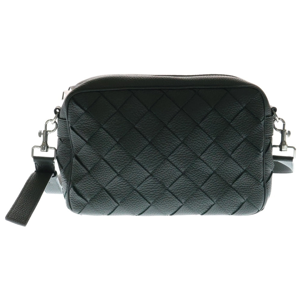 BOTTEGA VENETA(ボッテガヴェネタ) イントレチャート ディアゴ カメラバッグ ショルダーバッグ ダークグリーン シルバー金具 カーフレザー