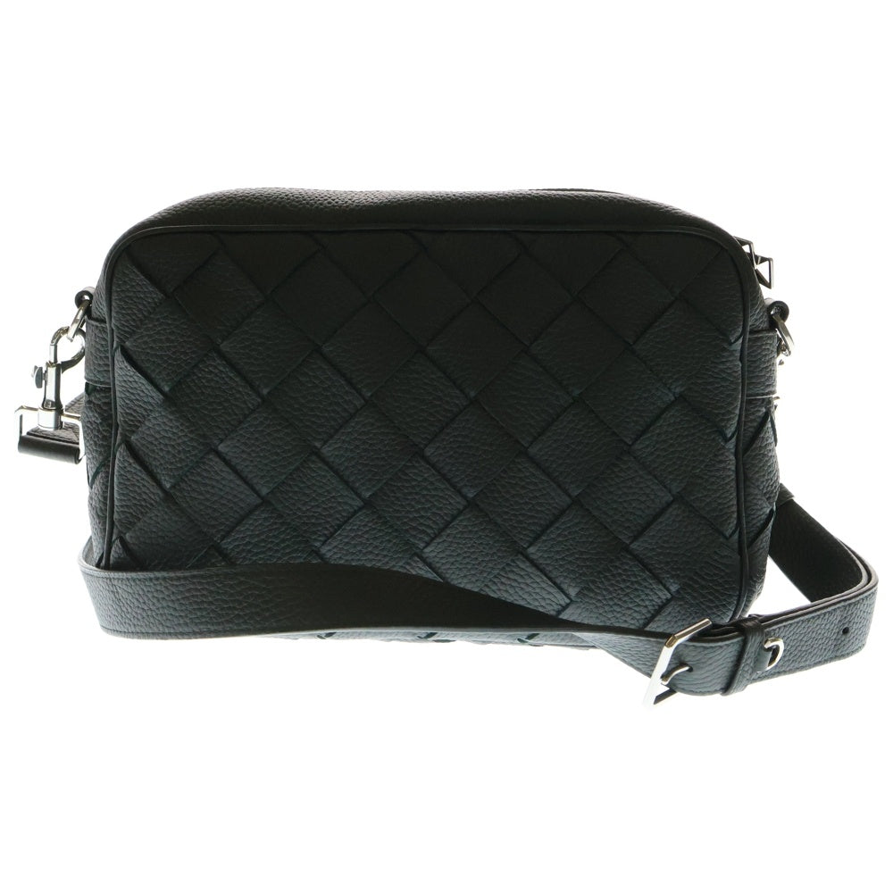 BOTTEGA VENETA(ボッテガヴェネタ) イントレチャート ディアゴ カメラバッグ ショルダーバッグ ダークグリーン シルバー金具 カーフレザー