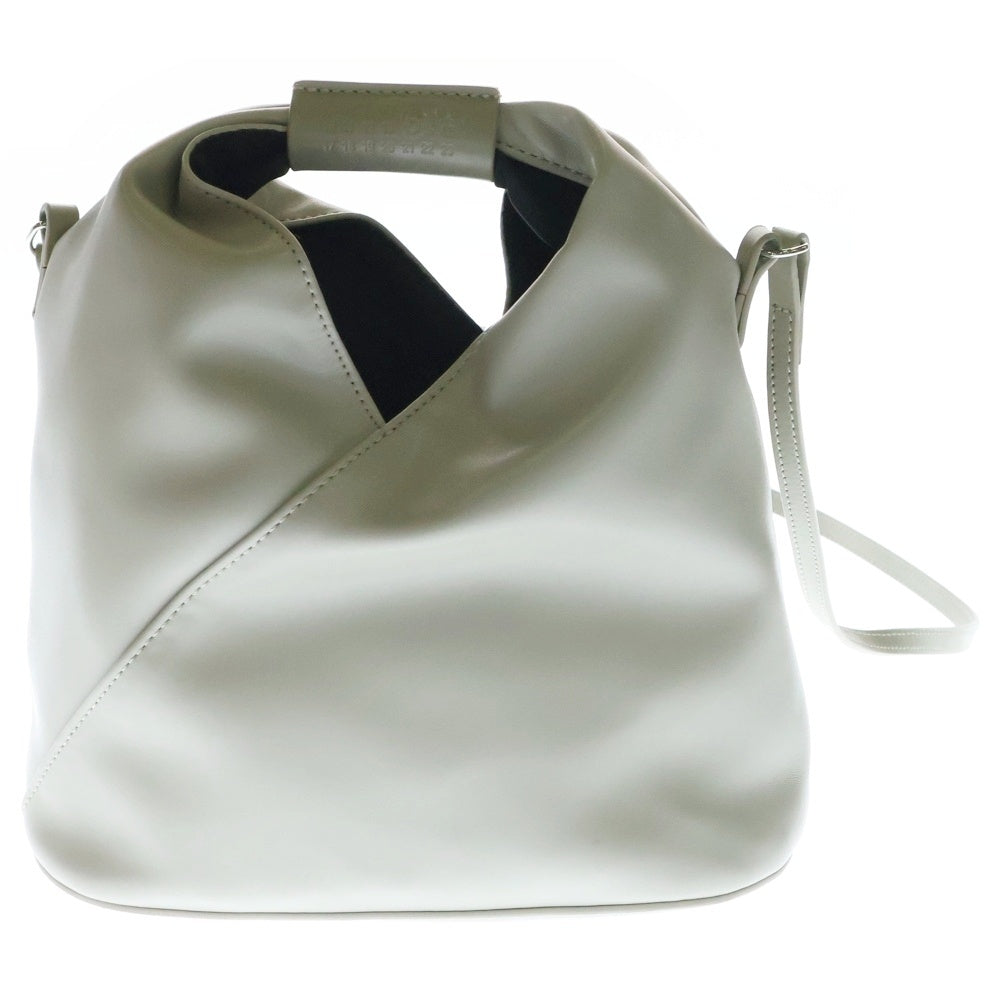 Maison Margiela 1(メゾンマルジェラ) ジャパニーズ クラッシック クロスボディバッグ ショルダーバッグ シルバー金具 ライトグレー レザー