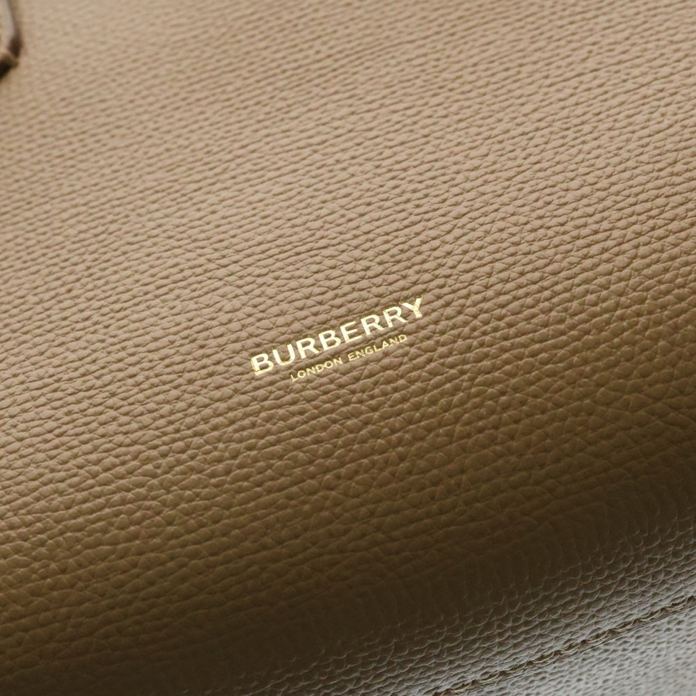BURBERRY(バーバリー) ノバチェック バナー 2WAY ハンドバッグ ショルダーバッグ ブラウン レザー 8067051