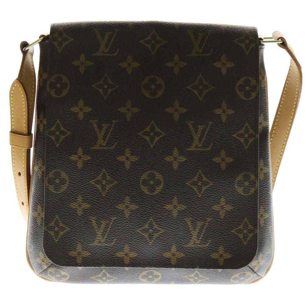 LOUIS VUITTON(ルイヴィトン) モノグラム ミュゼットサルサ ショルダーバッグ ミニバッグ ポシェット ブラウン ゴールド金具 レザー×PVC M51387