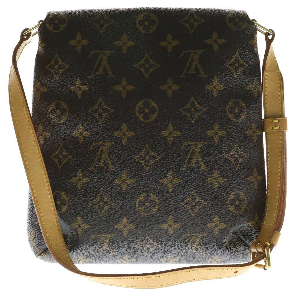 LOUIS VUITTON(ルイヴィトン) モノグラム ミュゼットサルサ ショルダーバッグ ミニバッグ ポシェット ブラウン ゴールド金具 レザー×PVC M51387