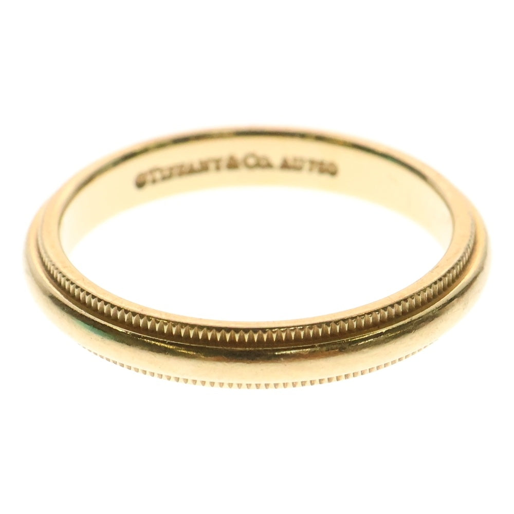 TIFFANY&Co(ティファニー) ミルグレイン リング 指輪 ゴールド 15号 AU750 4.0g