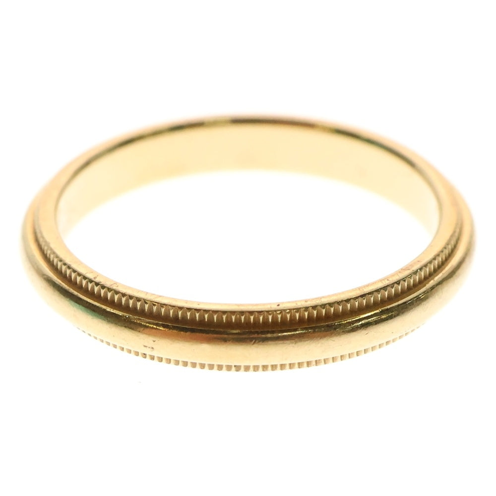 TIFFANY&Co(ティファニー) ミルグレイン リング 指輪 ゴールド 15号 AU750 4.0g
