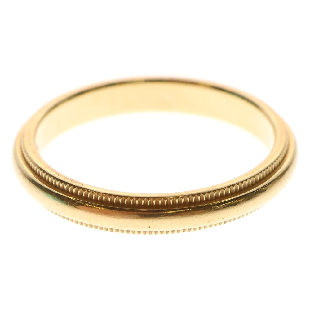 TIFFANY&Co(ティファニー) ミルグレイン リング 指輪 ゴールド 15号 AU750 4.0g