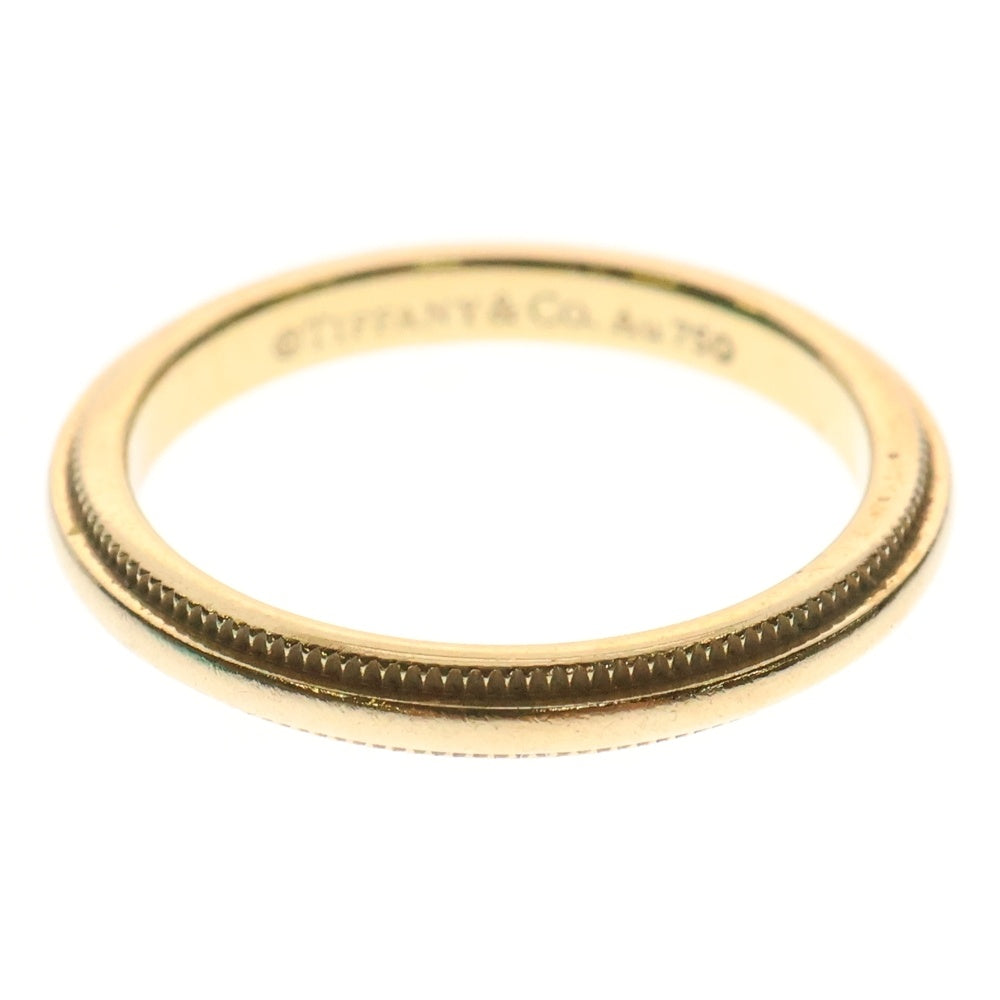 TIFFANY&Co(ティファニー) ミルグレイン リング 指輪 ゴールド 6.5号 AU750 2.3g