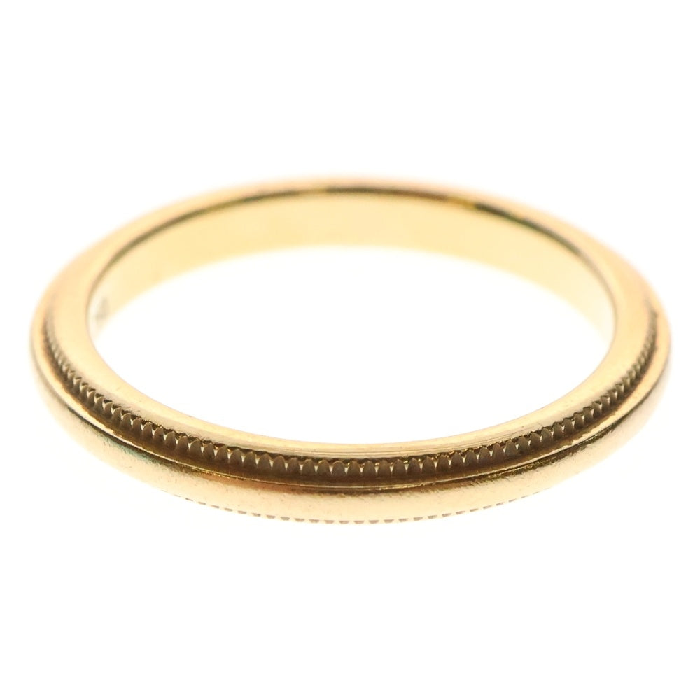 TIFFANY&Co(ティファニー) ミルグレイン リング 指輪 ゴールド 6.5号 AU750 2.3g