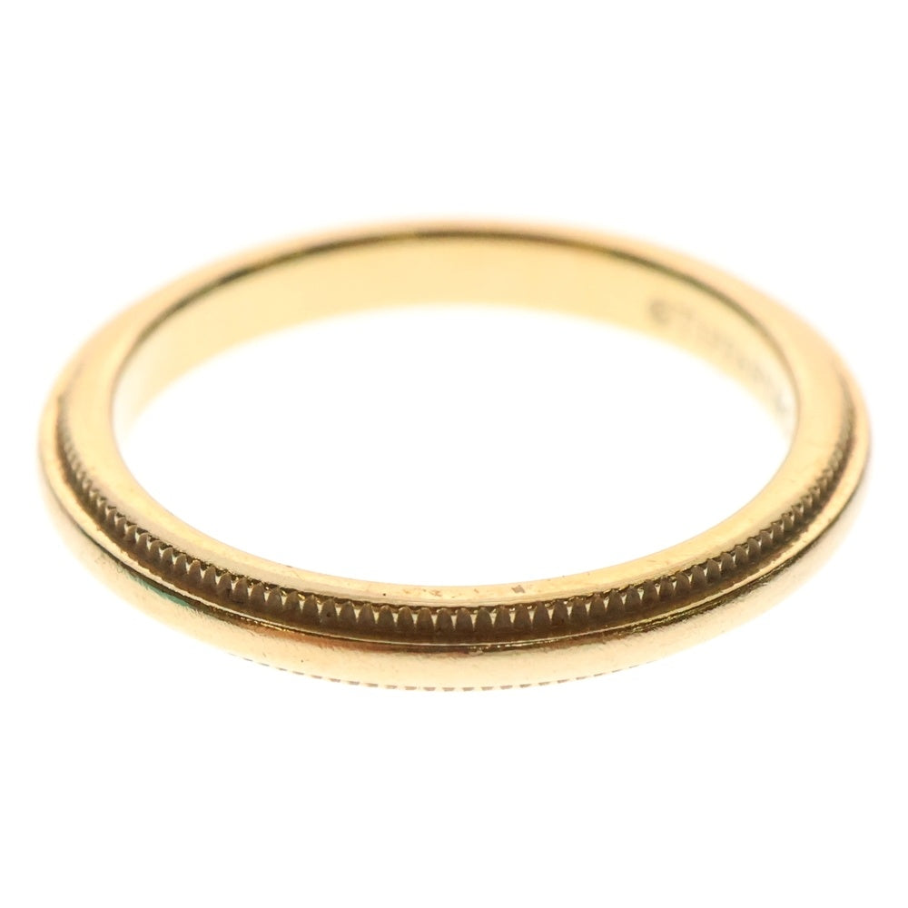 TIFFANY&Co(ティファニー) ミルグレイン リング 指輪 ゴールド 6.5号 AU750 2.3g