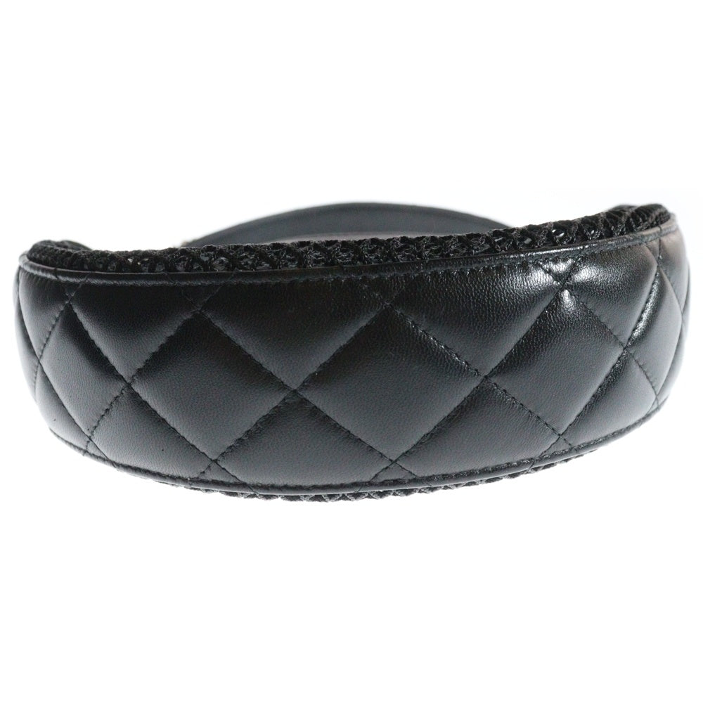 CHANEL(シャネル) メッシュ & シャイニー クラッチバッグ ハンドバッグ ブラック ラムスキン ゴールド金具 シリアルシール AP4573