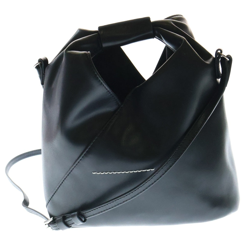 MM6 Maison Margiela(エムエムシックスメゾンマルジェラ) ジャパニーズ 2WAYバッグ ショルダーバッグ ハンドバッグ ポシェット レザー ブラック