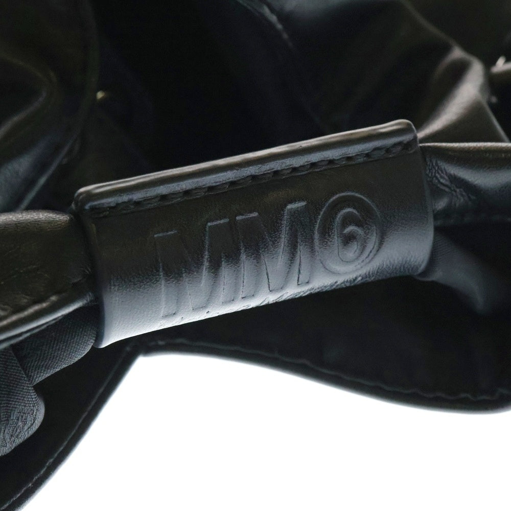 MM6 Maison Margiela(エムエムシックスメゾンマルジェラ) ジャパニーズ 2WAYバッグ ショルダーバッグ ハンドバッグ ポシェット レザー ブラック