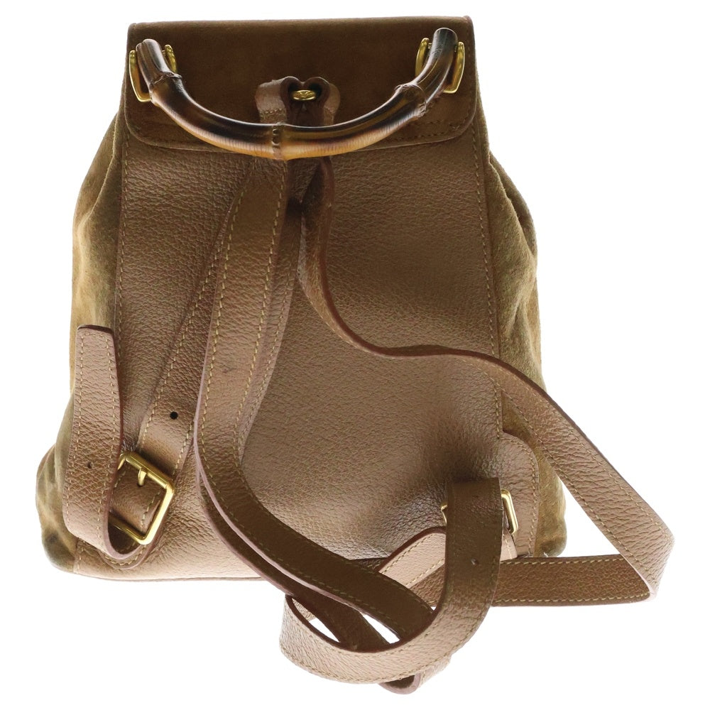 GUCCI(グッチ) バンブー スウェード コンビレザー スモール