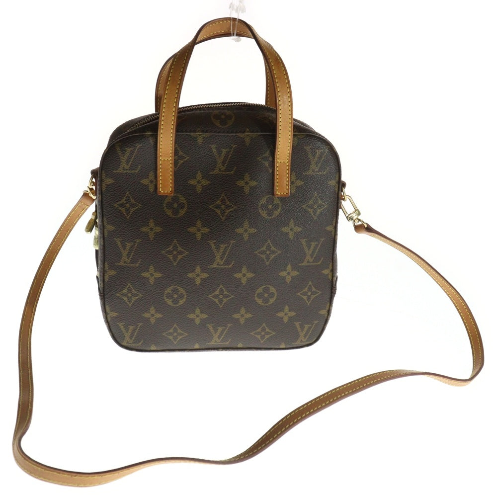 LOUIS VUITTON(ルイヴィトン) モノグラム スポンティーニ 2WAYバッグ ショルダーバッグ ハンドバッグ ブラウン ゴールド金具 レザー×PVC M47500