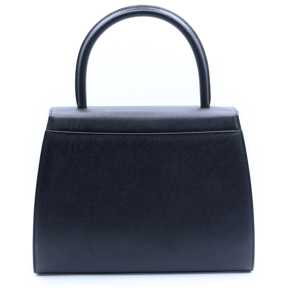 YVES SAINT LAURENT(イヴサンローラン) カサンドラ エンボスロゴ フラップ レザー ハンドバッグ ブラック レディース YS3339CH