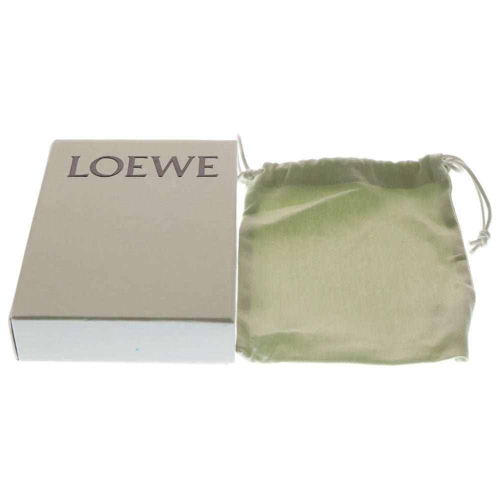 LOEWE(ロエベ) トライフォールド アナグラムロゴ レザー コンパクトウォレット 三つ折り財布 ピンク/ブラウン h30755a