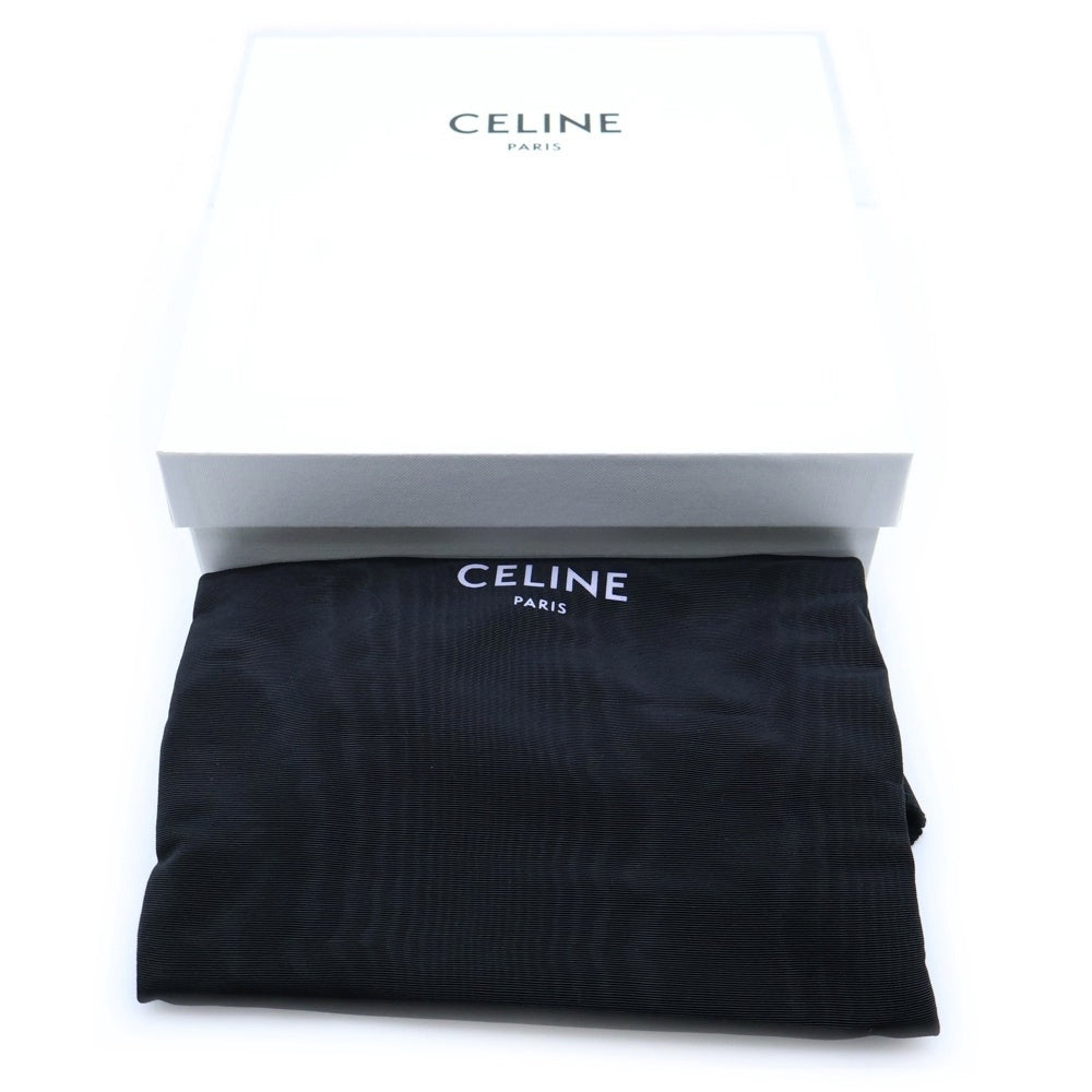CELINE(セリーヌ) テレパシー・ラブ カードケース ブラック×レッド レザー パスケース