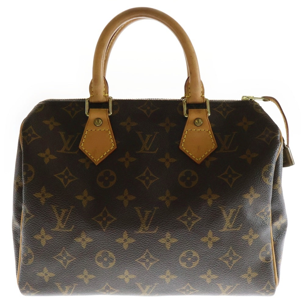 LOUIS VUITTON(ルイヴィトン) モノグラム スピーディ25 ハンドバッグ ミニボストンバッグ ブラウン レザー×PVC M41528