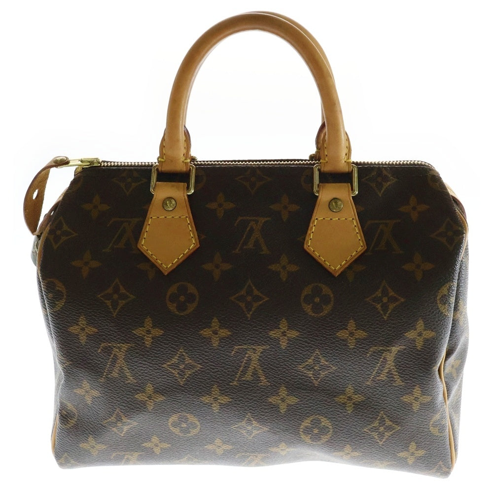 LOUIS VUITTON(ルイヴィトン) モノグラム スピーディ25 ハンドバッグ ミニボストンバッグ ブラウン レザー×PVC M41528