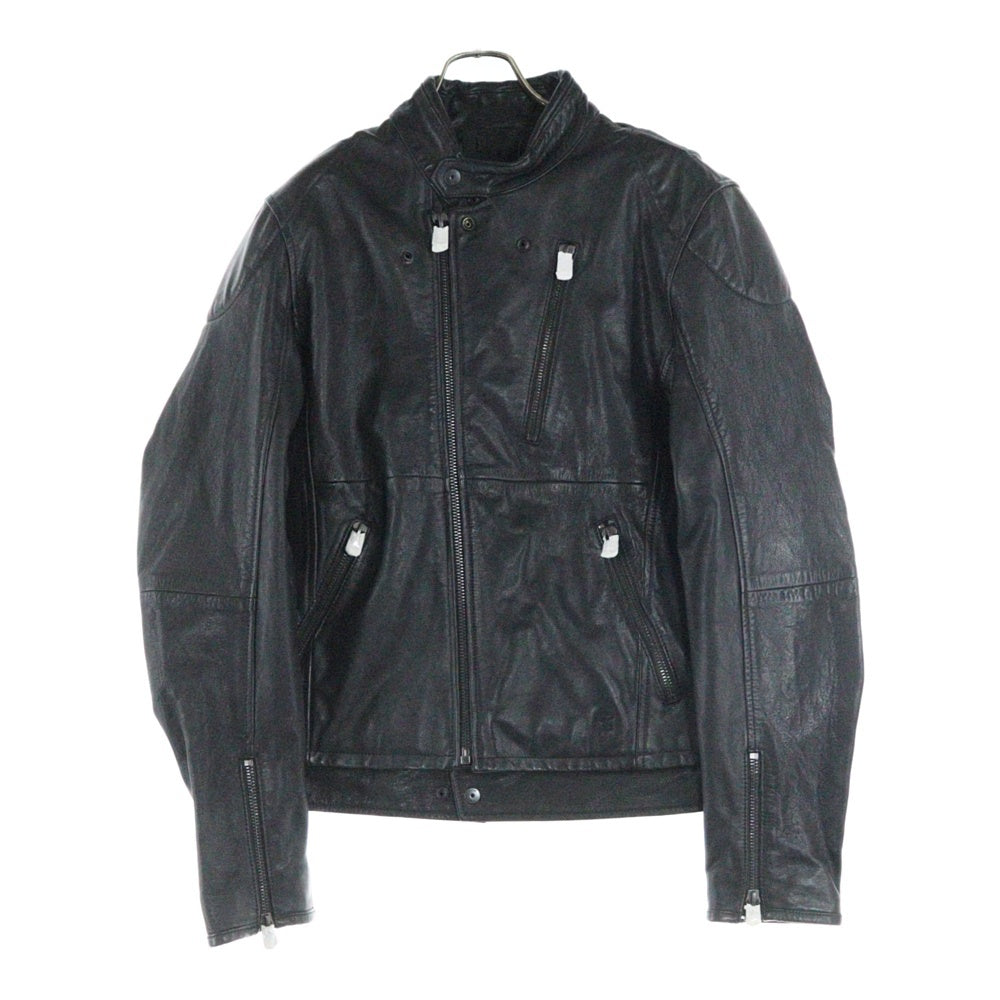 G-STAR RAW(ジースターロウ) Rider Leather Jacket ライダー レザー ジップアップ ジャケット ブラック D20078-C851-6484