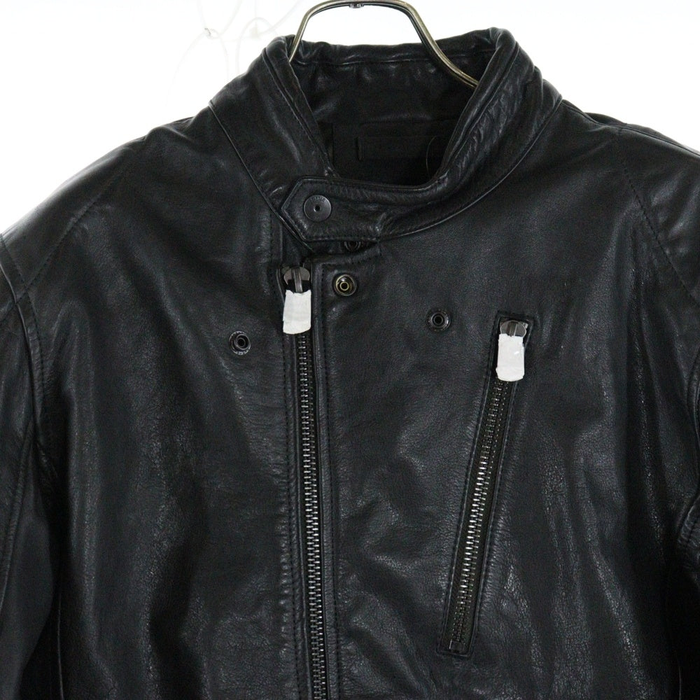 G-STAR RAW(ジースターロウ) Rider Leather Jacket ライダー レザー ジップアップ ジャケット ブラック D20078-C851-6484
