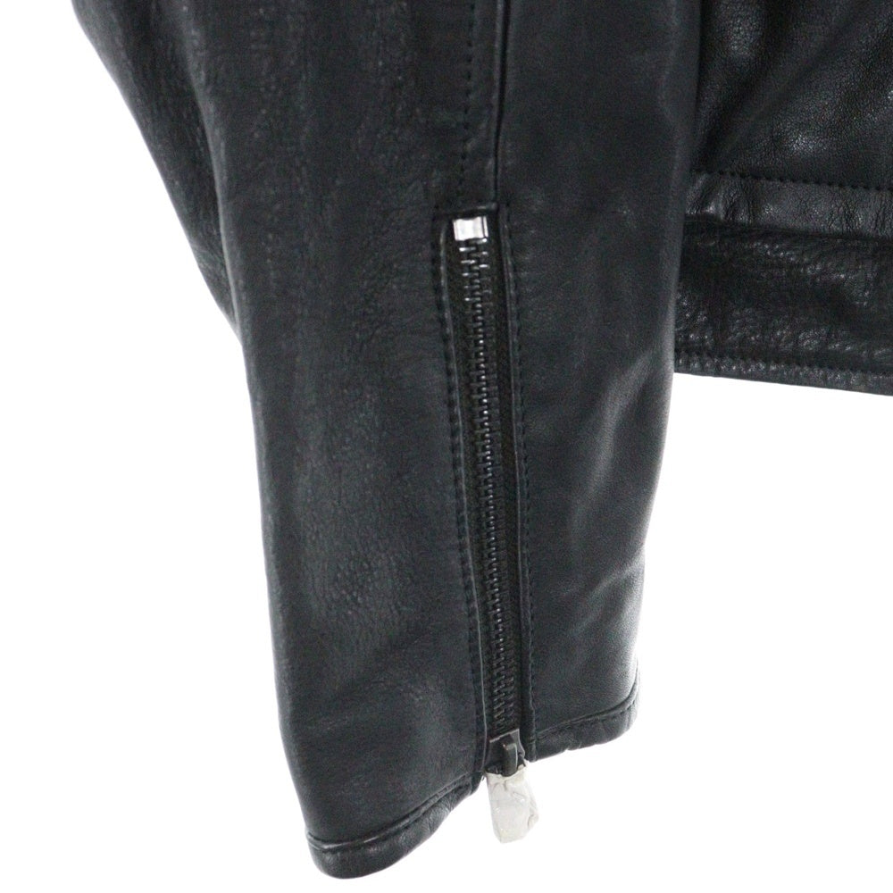 G-STAR RAW(ジースターロウ) Rider Leather Jacket ライダー レザー ジップアップ ジャケット ブラック D20078-C851-6484