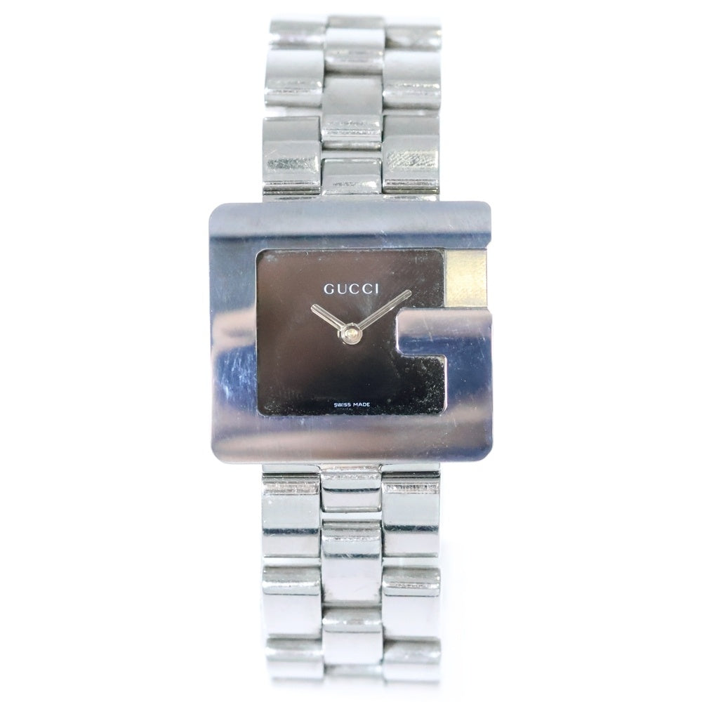 GUCCI(グッチ) Gウォッチ 腕時計 シルバー 黒文字盤 SS/QZ 3600J