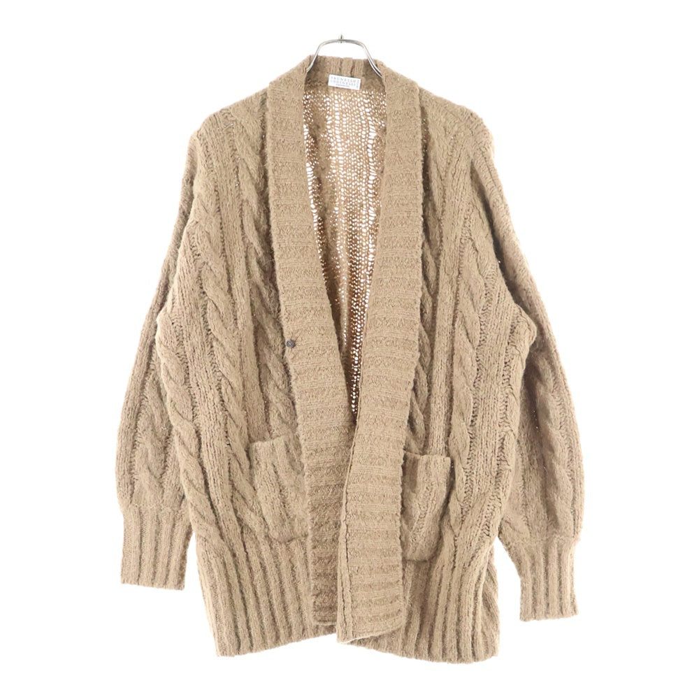 BRUNELLO CUCINELLI(ブルネロクチネリ) カシミヤ混 アルパカウール ローゲージ ニット カーディガン ブラウン