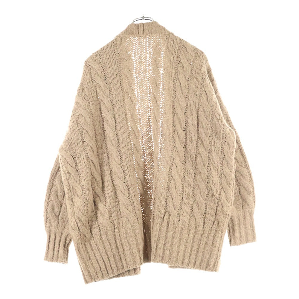 BRUNELLO CUCINELLI(ブルネロクチネリ) カシミヤ混 アルパカウール ローゲージ ニット カーディガン ブラウン