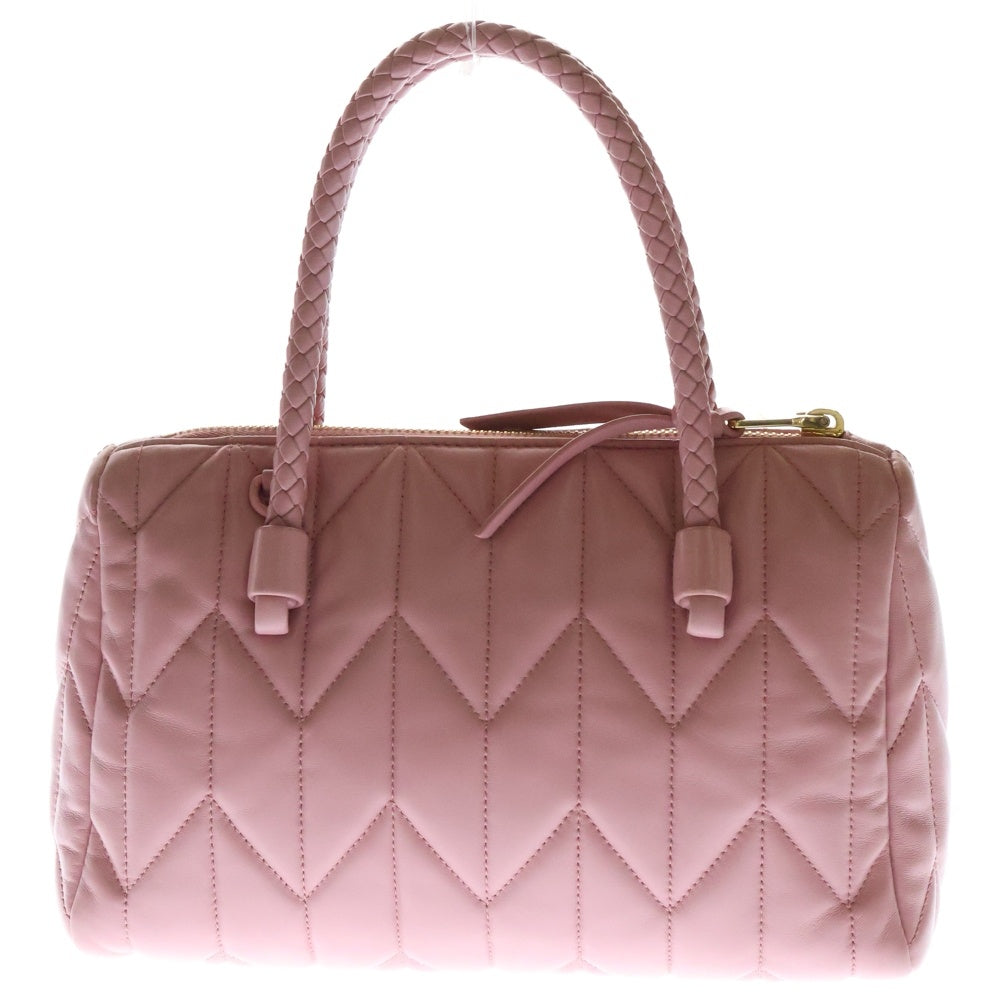 miumiu(ミュウミュウ) 2wayハンドバッグ ショルダーバッグ キルトレザー ピンク