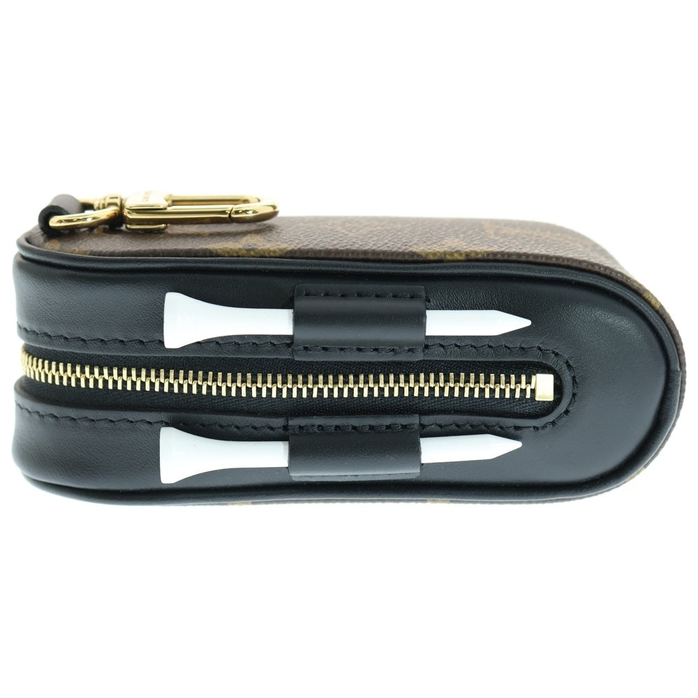 LOUIS VUITTON(ルイヴィトン) ゴルフセット・アンドルーズ モノグラム マカサー PVC レザー バッグチャーム ボール ティー ゴールド金具 ブラウン GI0826