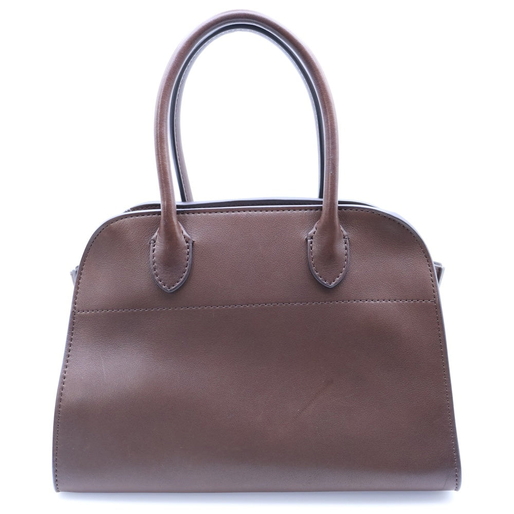 THE ROW(ザロウ) SOFT MARGAUX 10 ソフトマルゴー10 2WAY レザーハンドバッグ ショルダーバッグ ブラウン
