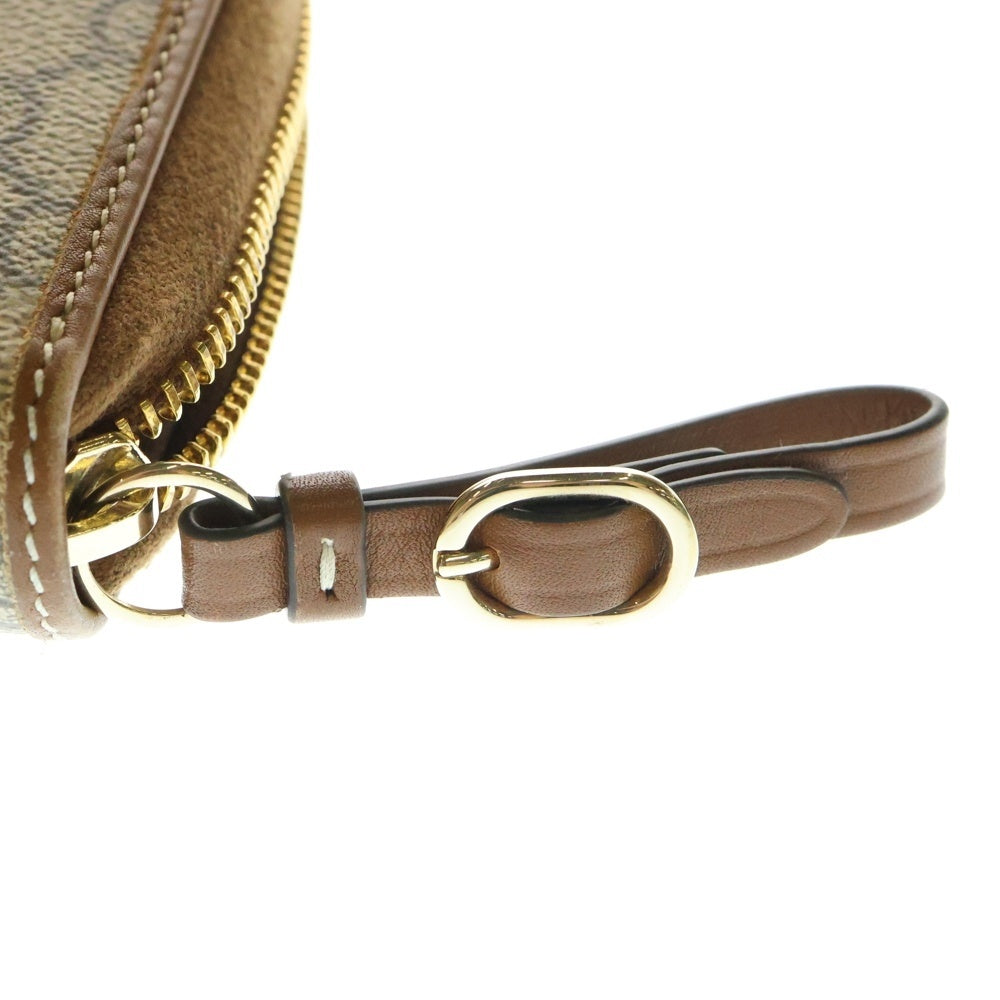 GUCCI(グッチ) GGエンブレム ジップアラウンドウォレット ベージュ PVC 長財布 819122