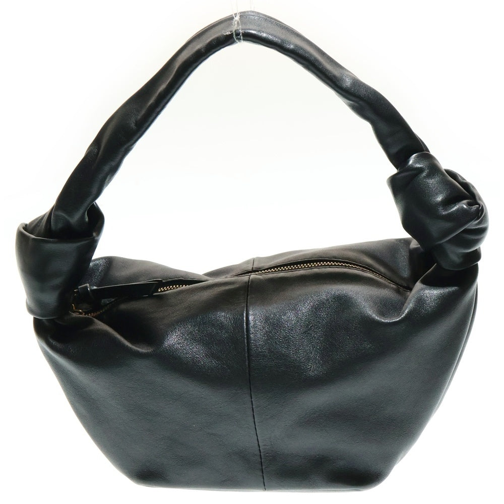 BOTTEGA VENETA(ボッテガヴェネタ) Double knot Bag ダブルノット レザーハンドバッグ ブラック レディース 629635