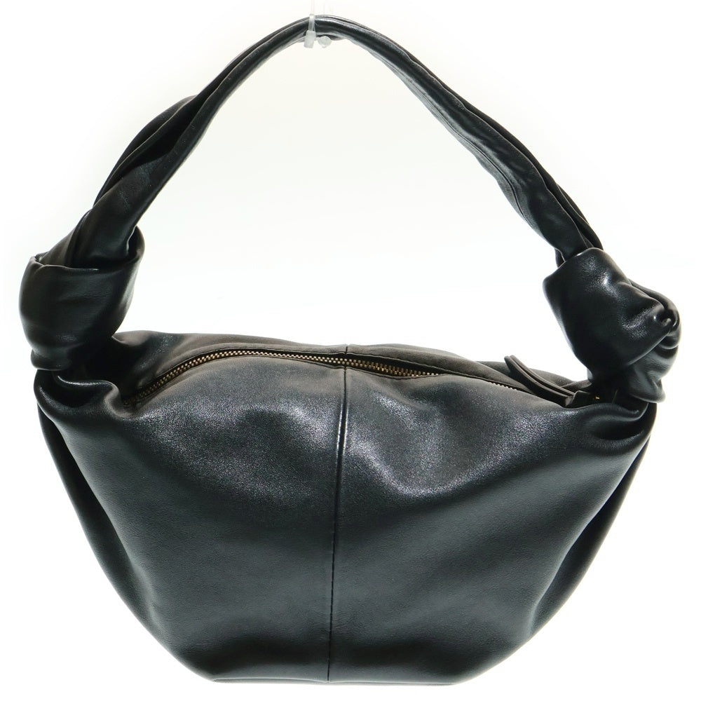 BOTTEGA VENETA(ボッテガヴェネタ) Double knot Bag ダブルノット レザーハンドバッグ ブラック レディース 629635