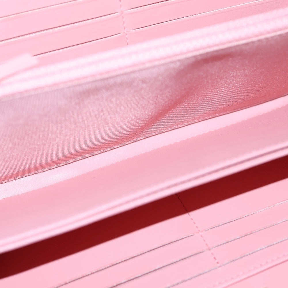 CHANEL(シャネル) ボーイシャネル ラウンドファスナーロングウォレット サーモンピンク レディース