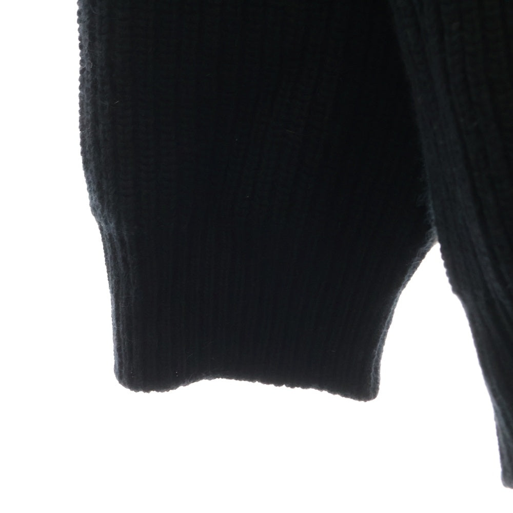 CELINE(セリーヌ) 21AW Embroidery Over Size Sweater エンブロイダリーロゴ オーバーサイズクルーネック長袖ニット セーター ブラック 2A19R205O