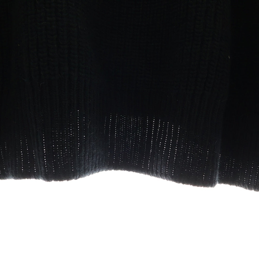 CELINE(セリーヌ) 21AW Embroidery Over Size Sweater エンブロイダリーロゴ オーバーサイズクルーネック長袖ニット セーター ブラック 2A19R205O