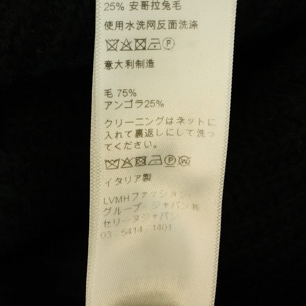 CELINE(セリーヌ) 21AW Embroidery Over Size Sweater エンブロイダリーロゴ オーバーサイズクルーネック長袖ニット セーター ブラック 2A19R205O