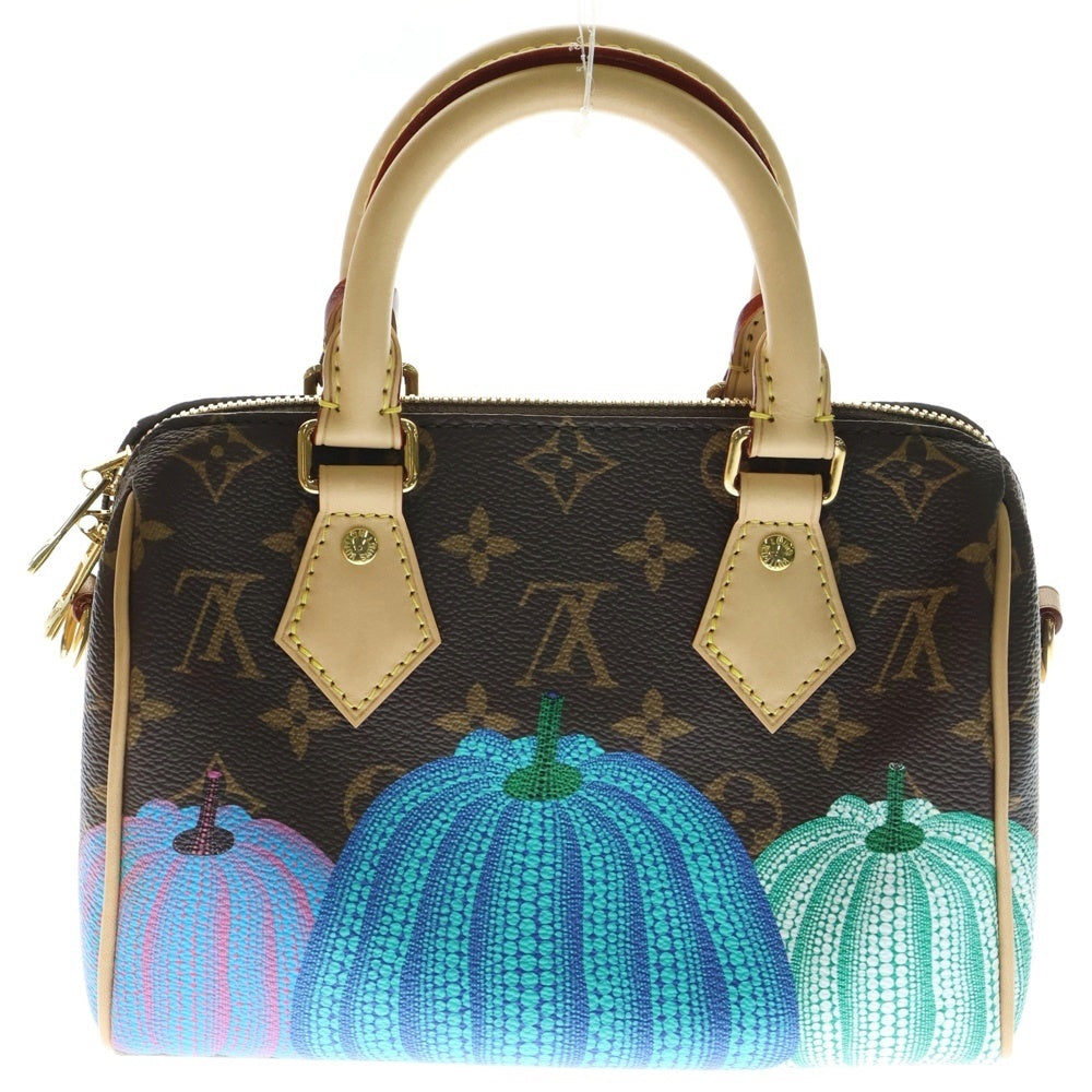 LOUIS VUITTON(ルイヴィトン) ×YK モノグラム スピーディ バンドリエール20 レザー2WAYハンドバッグ ショルダーバッグ ブラウン M46469 草間彌生