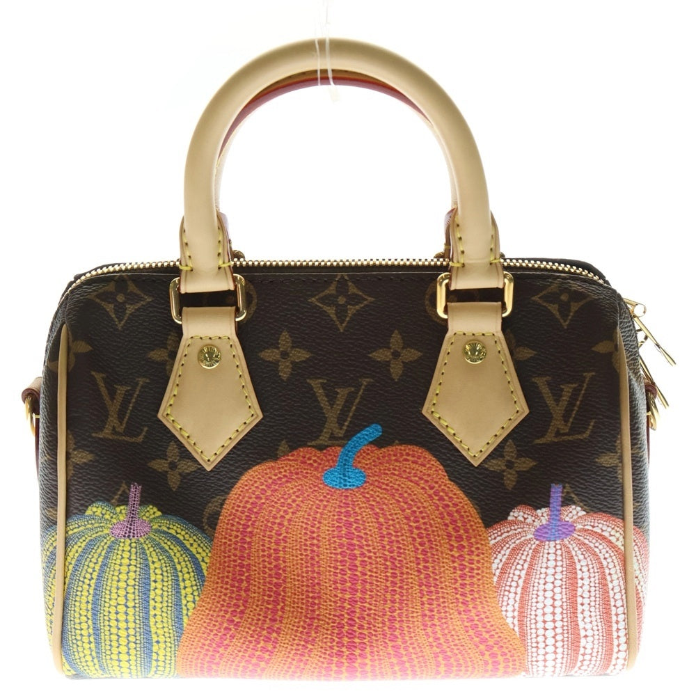 LOUIS VUITTON(ルイヴィトン) ×YK モノグラム スピーディ バンドリエール20 レザー2WAYハンドバッグ ショルダーバッグ ブラウン M46469 草間彌生
