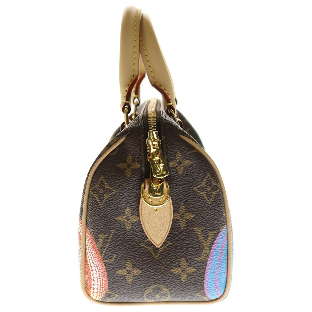 LOUIS VUITTON(ルイヴィトン) ×YK モノグラム スピーディ バンドリエール20 レザー2WAYハンドバッグ ショルダーバッグ ブラウン M46469 草間彌生