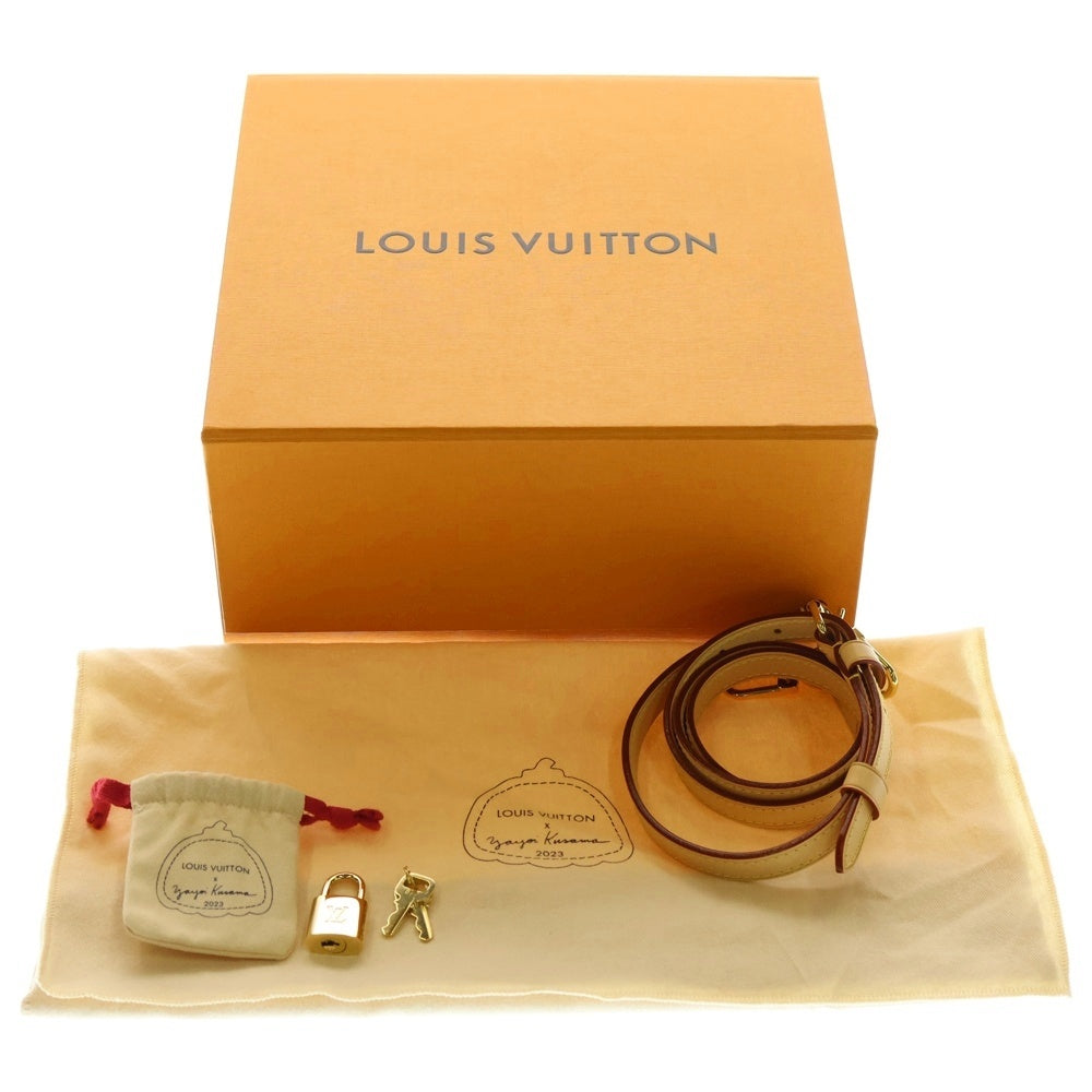 LOUIS VUITTON(ルイヴィトン) ×YK モノグラム スピーディ バンドリエール20 レザー2WAYハンドバッグ ショルダーバッグ ブラウン M46469 草間彌生